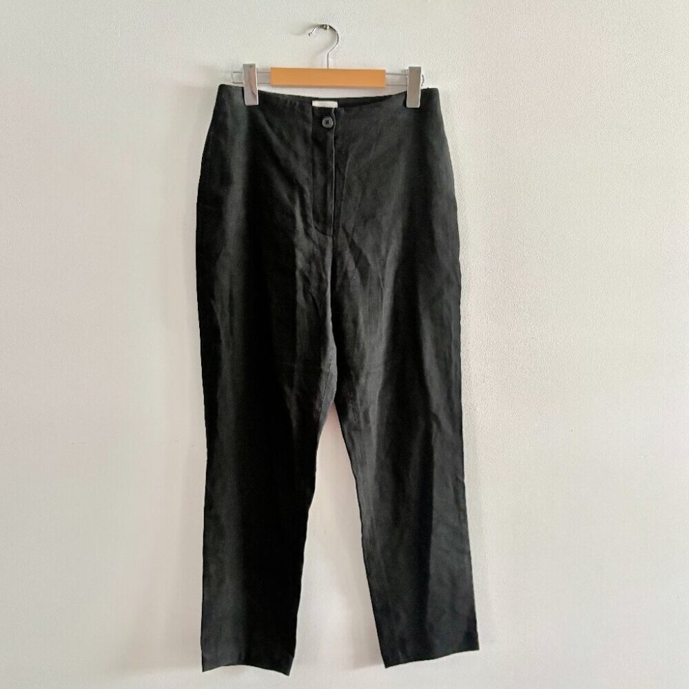 Aritzia Wilfred Linen Blend Pant Black Size 6